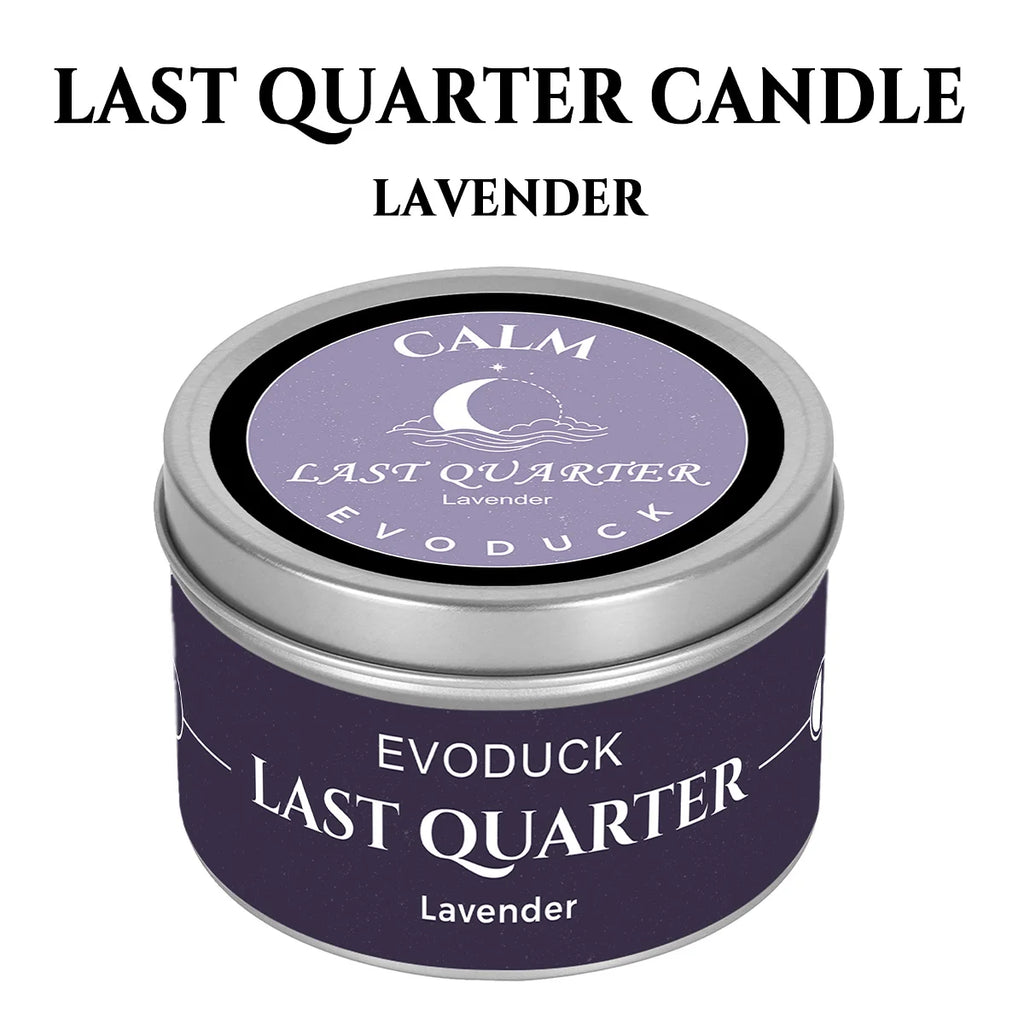 New Moon Scented Candles White Sage 3oz  Soy Wax Scented Candle Black Tin with Black Crystal Chips christmas gift gift for woman