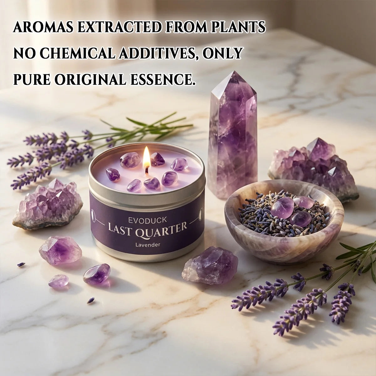 EVODUCK Moon phase Scented Candles 3oz Law of Attraction Manifestation Energy Boosting Christmas Home Decoration Holders Gift