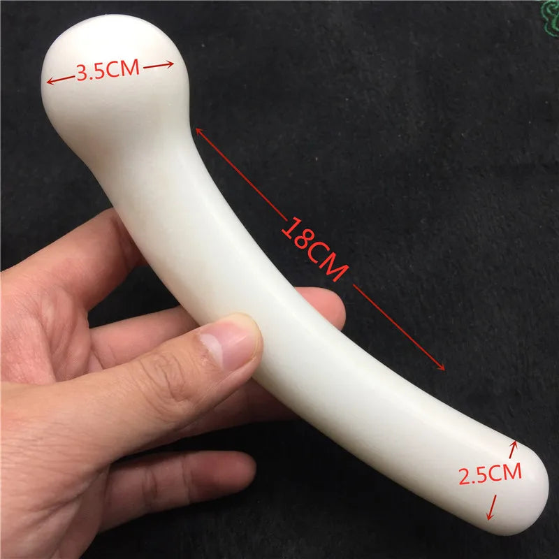 18cm Natural Quartz Crystal Massage Wand Rose Quartz Massage Wand Large Healing Crystal Stone Yoni Massage Stick As Women Gift