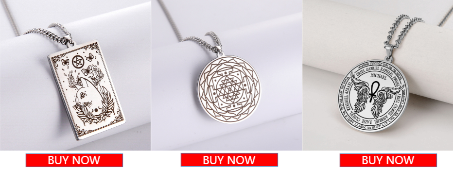 Dawapara Skeleton Tarot Necklace Amulet Marigold Tarot Card Major Arcana Necklaces Halloween Gift Stainless Steel Jewelry