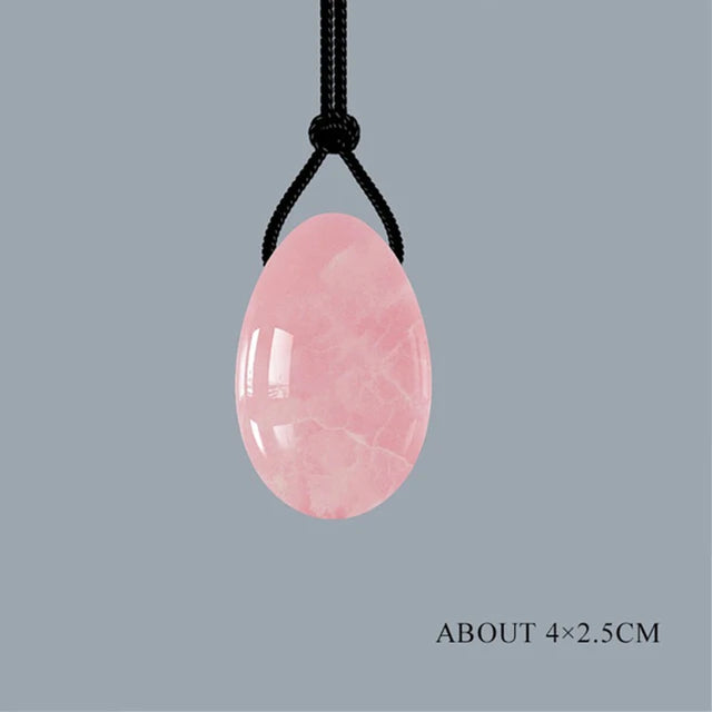 3PC Jade Stone Yoni Egg Set Natural Rose Quartz Vaginal Massage Eggs Ball Repair Vaginal Tightening Kegel Muscle Exercise Care