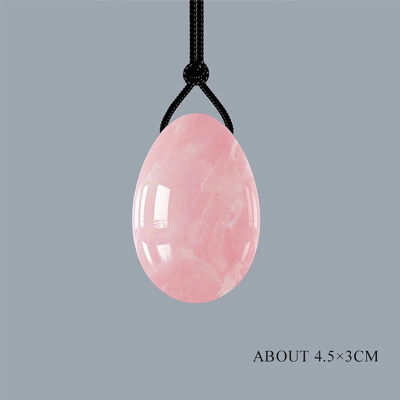 3PC Jade Stone Yoni Egg Set Natural Rose Quartz Vaginal Massage Eggs Ball Repair Vaginal Tightening Kegel Muscle Exercise Care