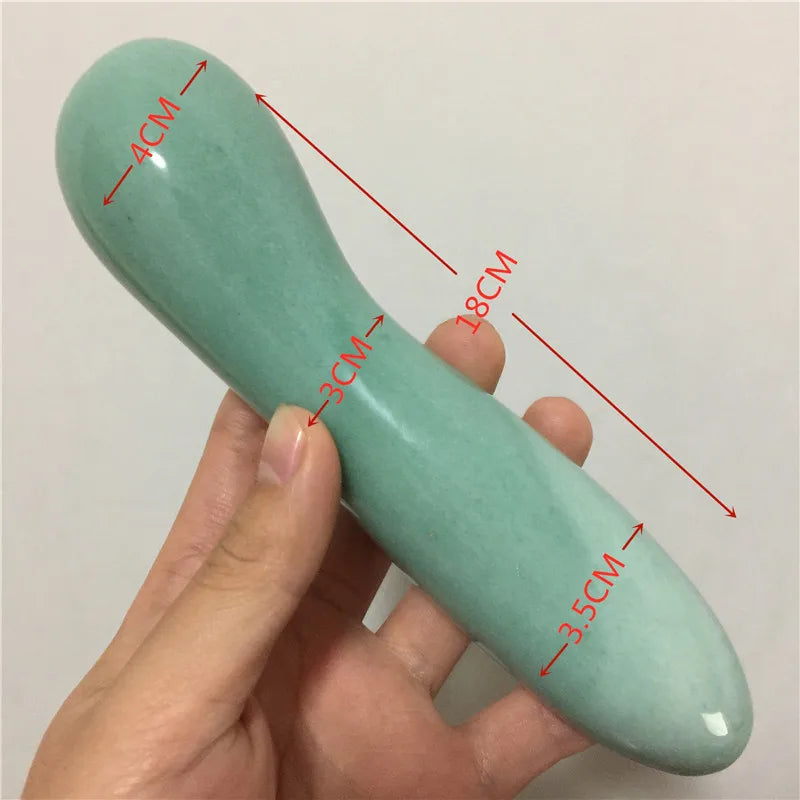 18cm Natural Quartz Crystal Massage Wand Rose Quartz Massage Wand Large Healing Crystal Stone Yoni Massage Stick As Women Gift