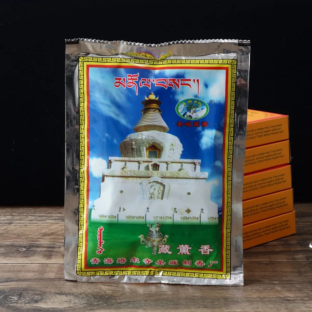 Tibetan Incense Powder Tear Lamasary Buddhist Fumigation Ceremony Dispels Evil and Suppresses Home Harmful Bacteria
