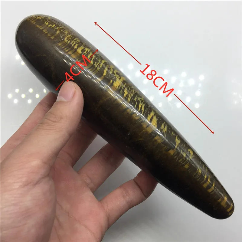 18cm Natural Quartz Crystal Massage Wand Rose Quartz Massage Wand Large Healing Crystal Stone Yoni Massage Stick As Women Gift