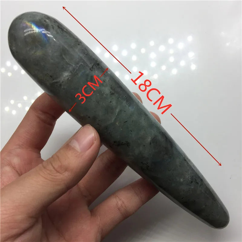 18cm Natural Quartz Crystal Massage Wand Rose Quartz Massage Wand Large Healing Crystal Stone Yoni Massage Stick As Women Gift