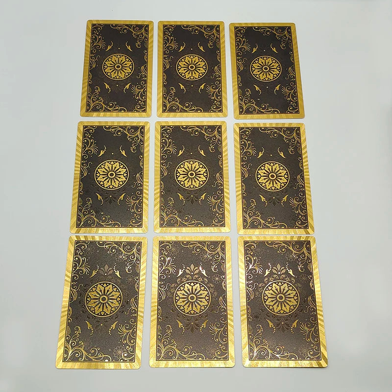 New Plastic Rider Waite Tarot Hot Stamping Gold Foil Tarot Exquisite Board Game Divination Cards For Collection