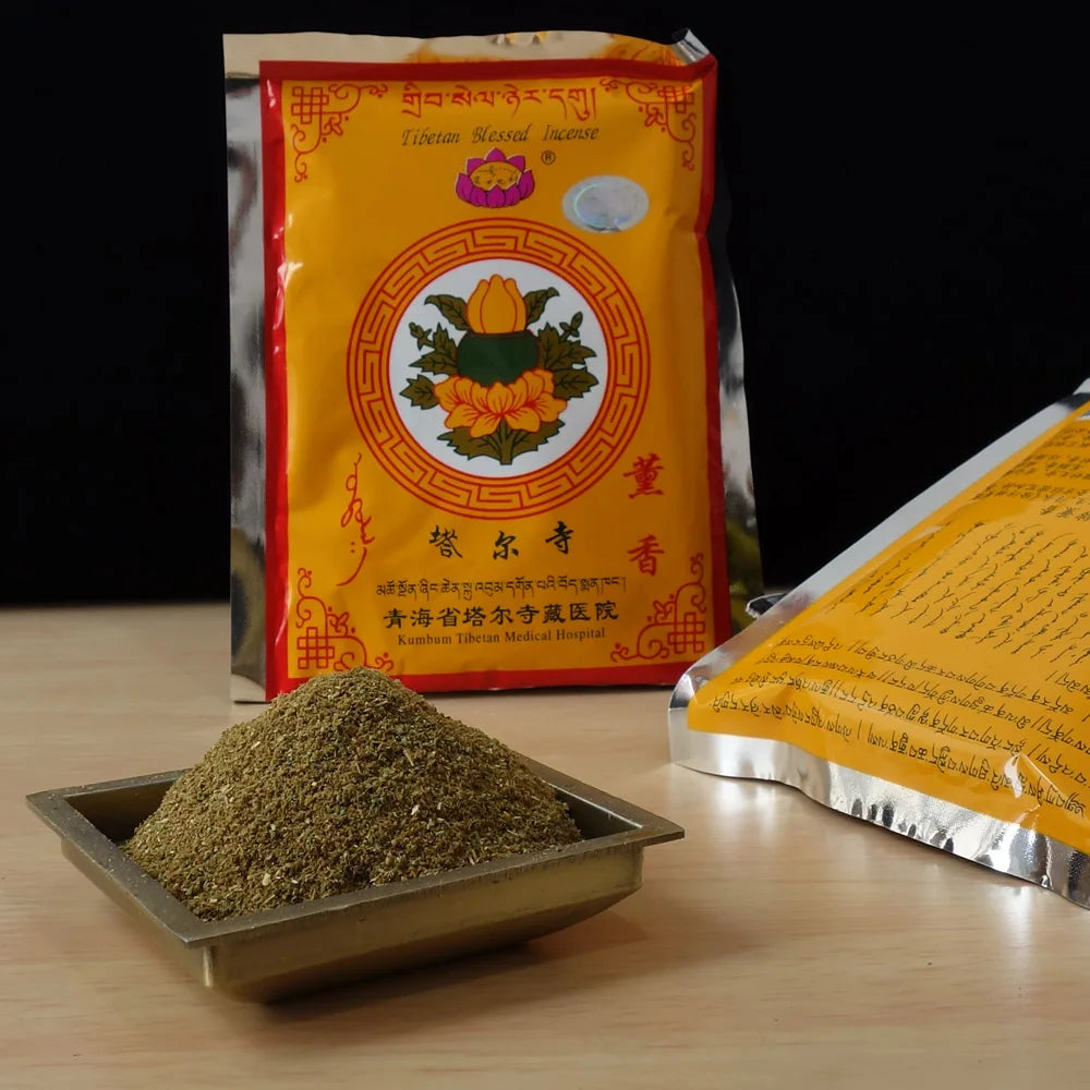 Tibetan Incense Powder Tear Lamasary Buddhist Fumigation Ceremony Dispels Evil and Suppresses Home Harmful Bacteria