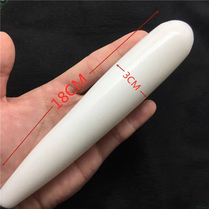 18cm Natural Quartz Crystal Massage Wand Rose Quartz Massage Wand Large Healing Crystal Stone Yoni Massage Stick As Women Gift