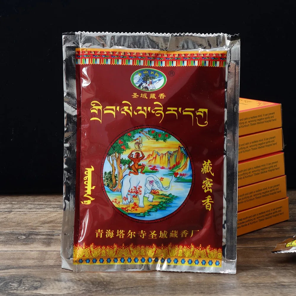 Tibetan Incense Powder Tear Lamasary Buddhist Fumigation Ceremony Dispels Evil and Suppresses Home Harmful Bacteria