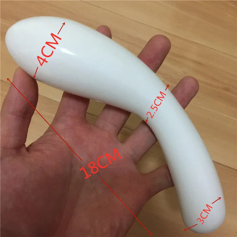 18cm Natural Quartz Crystal Massage Wand Rose Quartz Massage Wand Large Healing Crystal Stone Yoni Massage Stick As Women Gift