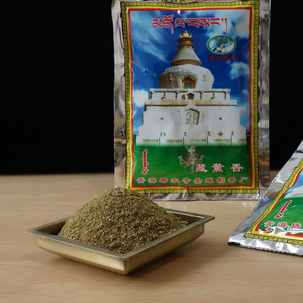 Tibetan Incense Powder Tear Lamasary Buddhist Fumigation Ceremony Dispels Evil and Suppresses Home Harmful Bacteria