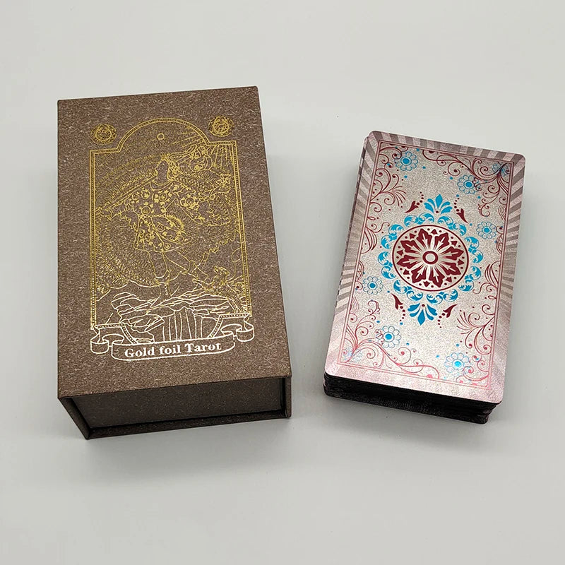 New Plastic Rider Waite Tarot Hot Stamping Gold Foil Tarot Exquisite Board Game Divination Cards For Collection