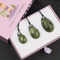 Wholesale Drill Jade Egg Set Quartz Massage Wand Crystal Stone Yoni Ball Pelvic Kegel Exercise Tool Tightening Vaginal Muscle