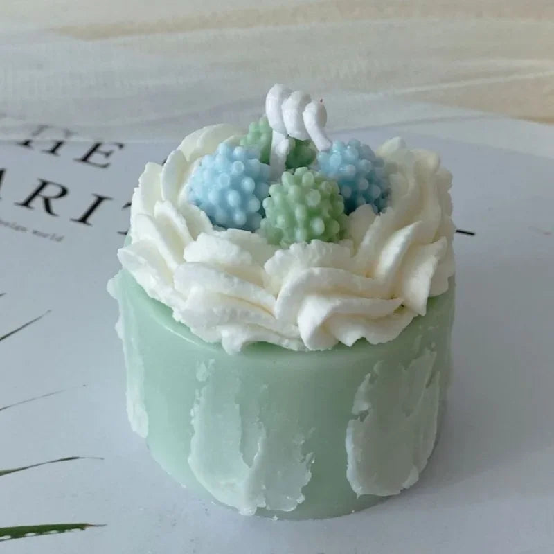 Simulated cream cake candles Strawberry chocolate cherry macaron scented candle lovely birthday gift velas navideñas decorativas