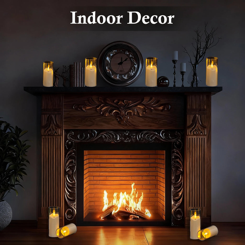 6-180PCS  Led Flameless Artificial Candles Acrylic Cup Led Candles Battery Operated Candle for Wedding Concert Activities Decor