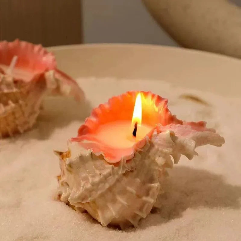Handmade Conch Scented Candle - Home Decoration Ornaments For Bedroom, Living Room Tabletop Holiday Gifts