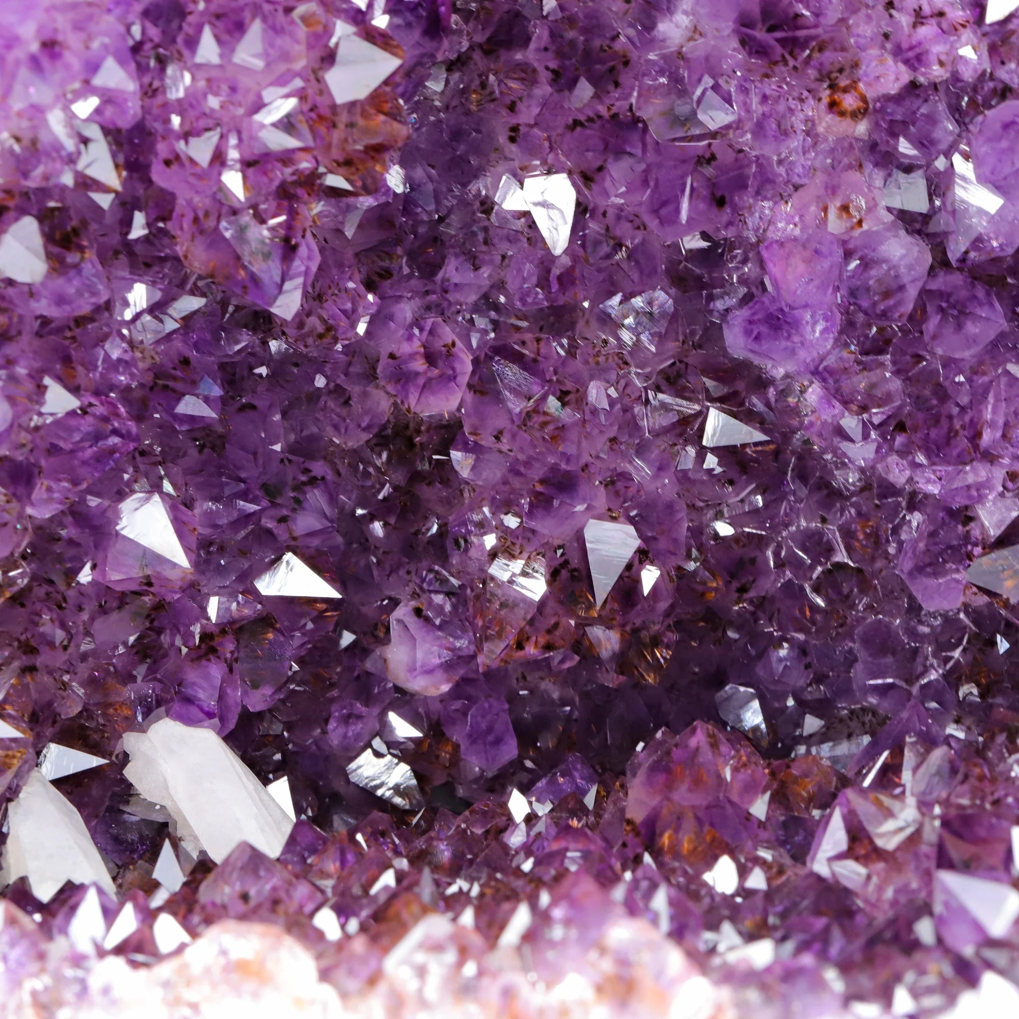Natural Native Amethyst Cave Quartz Crystal Specimen Reiki Healing Fortune Home Office Decoration ZJD2025YILUN06