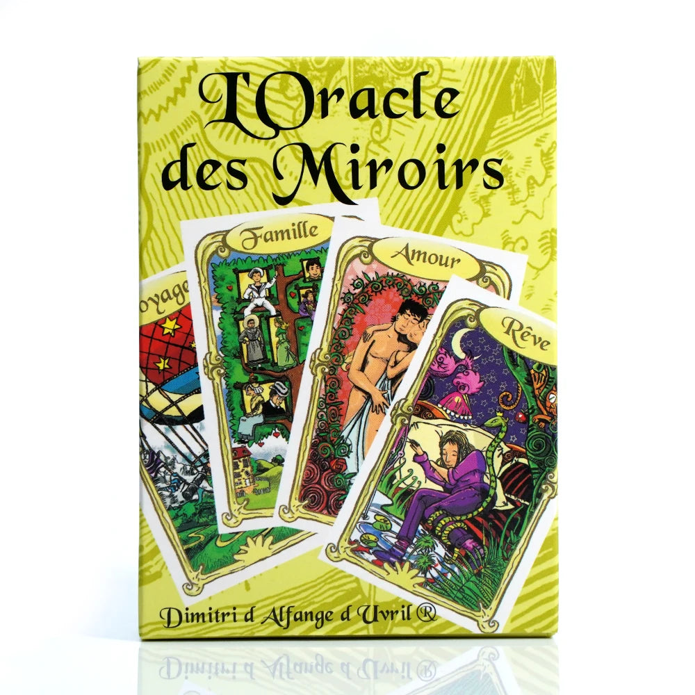 Français Oracle des Miroirs French of Tarot Cards Un Outil Précieux pour la Divination et la Guidance Spirituelle Board Game