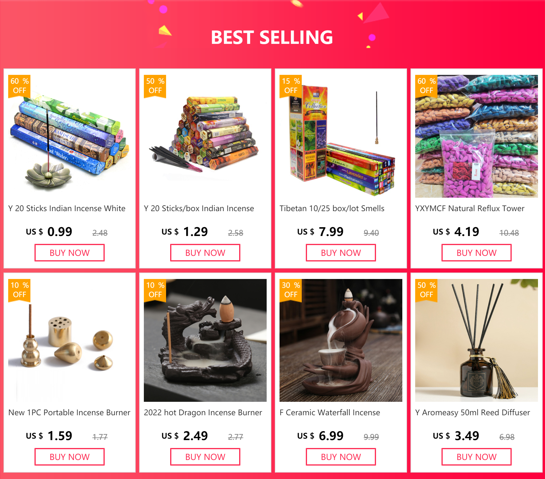 Y Tibetan White Sage Incense Sticks Home Fragrance Joss Sticks 10/25 Small Tubes Lots Bulk Indian Incense Coconut Aromatherap