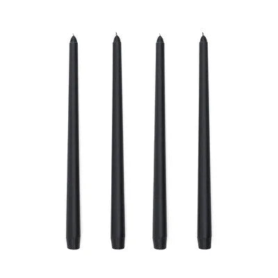 30CM Taper Candle 4 Pack - Home Interior Long Burning Dripless and Smokeless Candles Unscented - Valentines Candles for Home