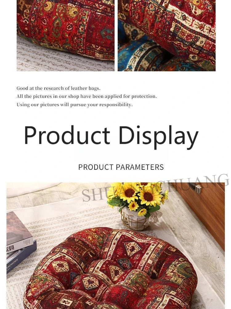 1pc 40x40cm Thick Soft and Comfortable Moroccan Chair Cushion /meditation Pad-suitable for Living Rooms Bedrooms,dining Rooms