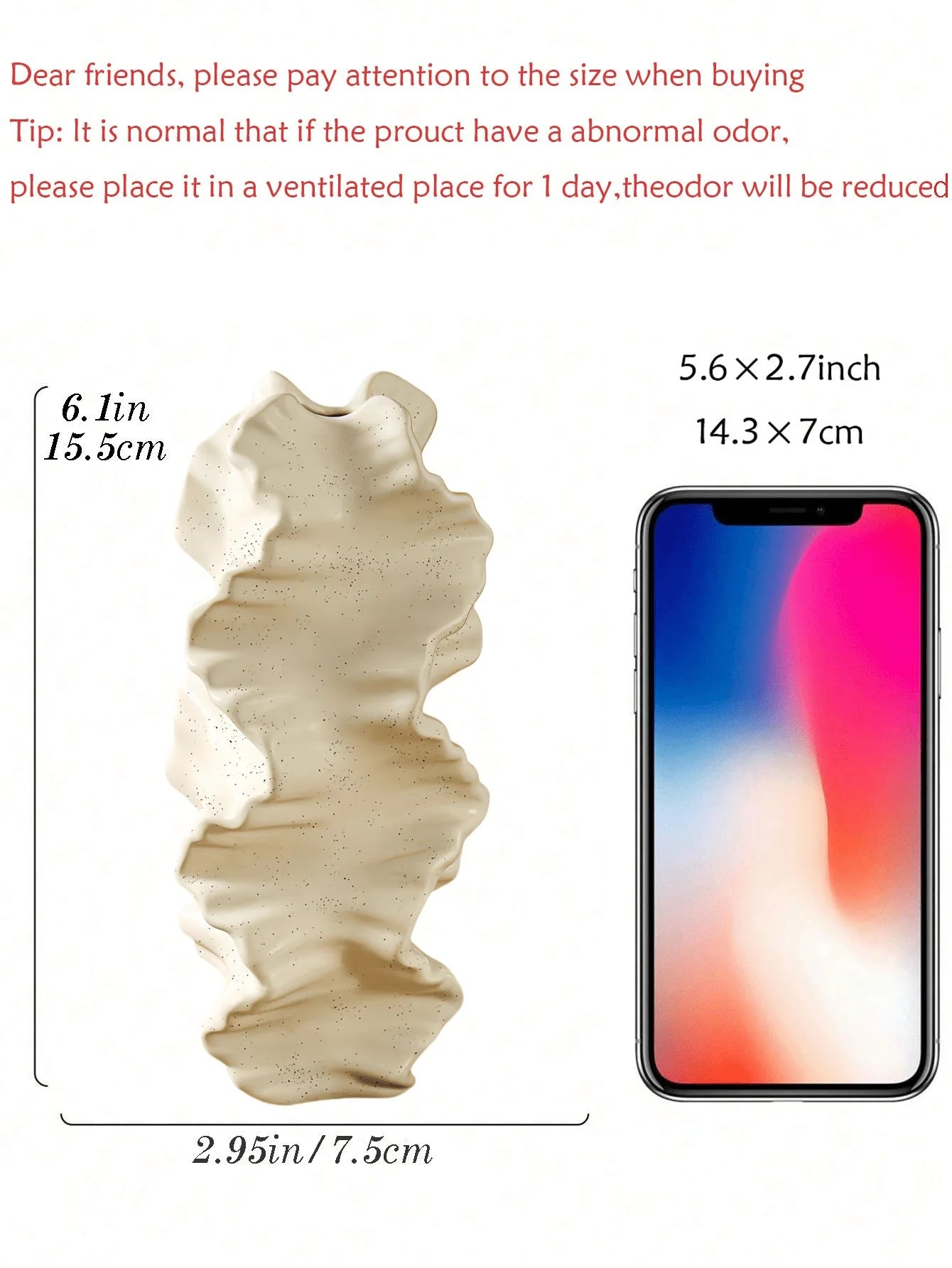 1Pc Handmade Resin Coral Vase Origami Geometric Texture Art Decor for Living Room & Study