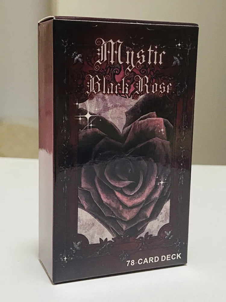 Mystic Black Rose Oracle Deck 78 Pcs Situations Tarot Cards Twin Flame Love Keywords Deck Healing Shadow Work Unique