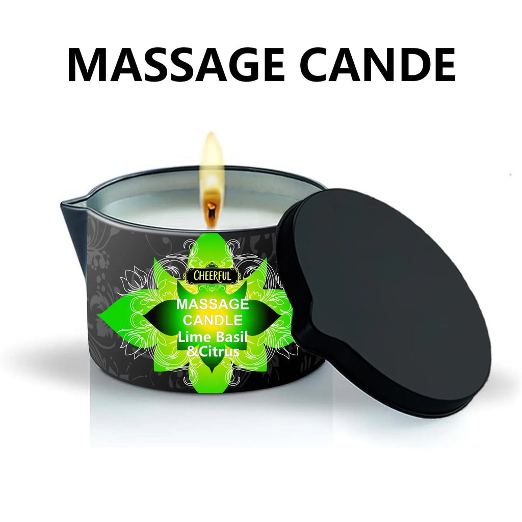 1PC Massage Oil Candles，luxury aromatherapy candles，for Stress Relief and SkinMoisturizing, SM Product Scented Candle Body Oil