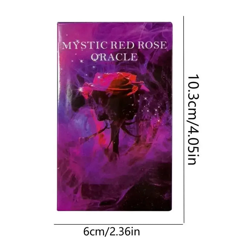 Mystic Red Rose Oracle cards  A 53 Oracle English Visions Divination Edition Deck Borad Playing Games
