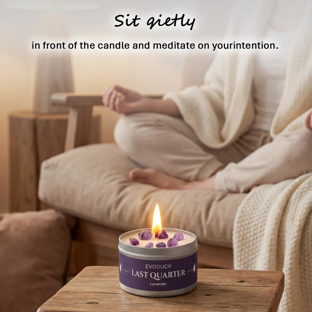 EVODUCK Moon phase Scented Candles 3oz Law of Attraction Manifestation Energy Boosting Christmas Home Decoration Holders Gift