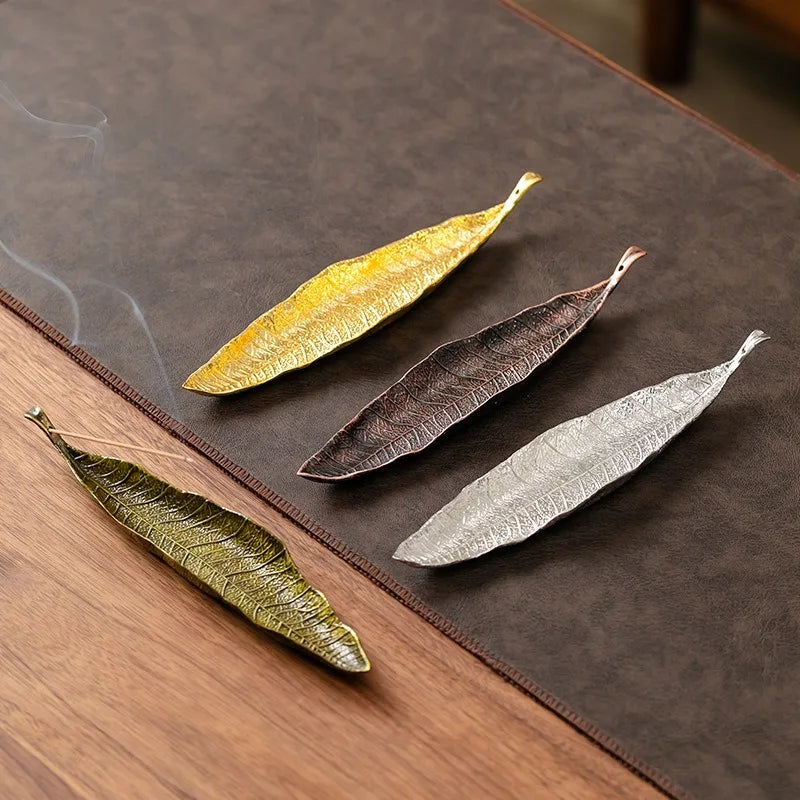 Long Leafs Censer Incense support rods Holder Ash Catcher incense stand Meditation Room Yoga insence burner Accessories XX003