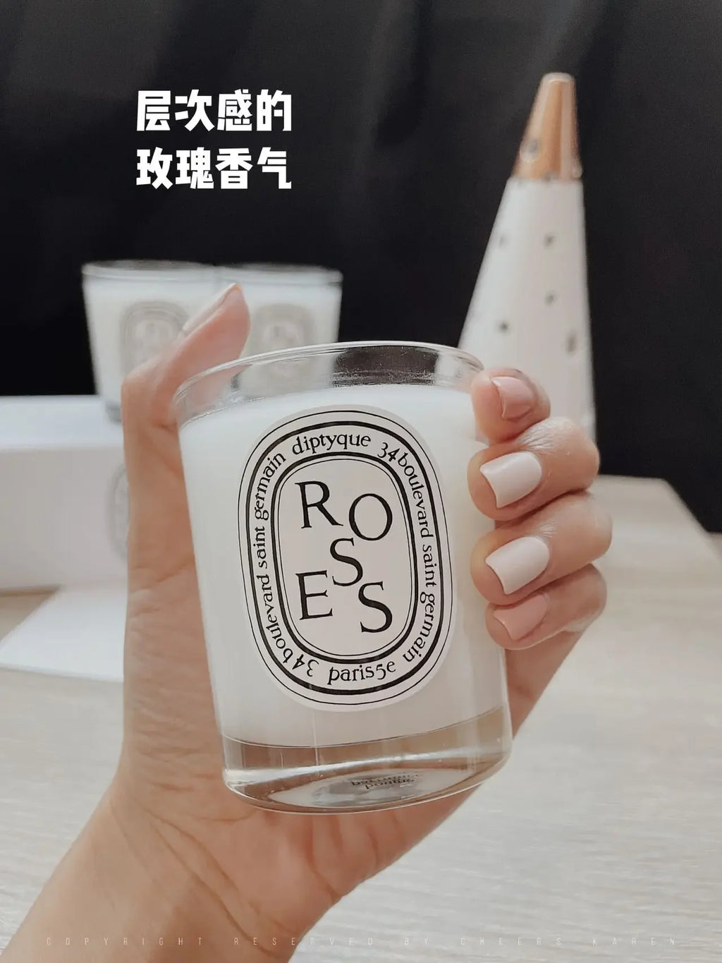 Best Surprise 2026 New Fragrance Candle 3-Piece Set Net Weight 70g * 3 Berry+Rose Fig Gift Box Warm Light