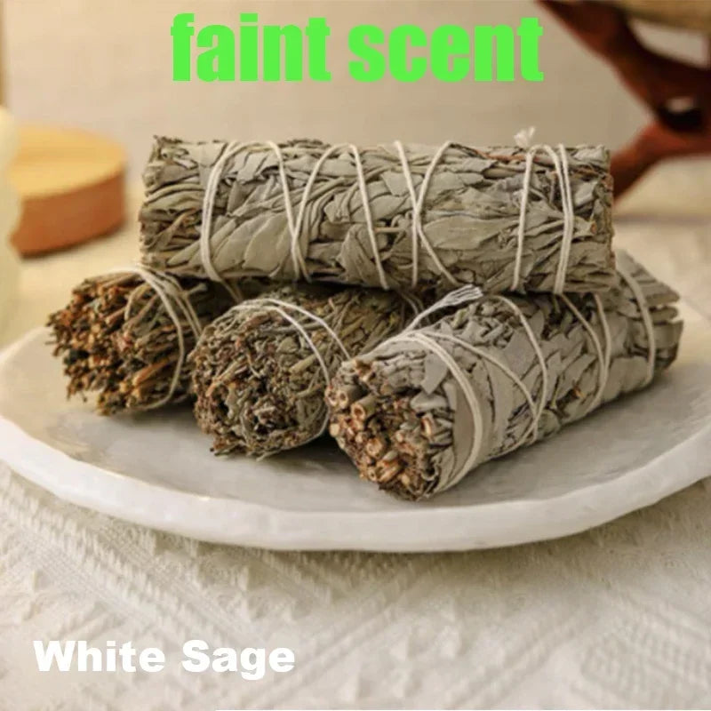 Natural White Sage Bundle Smudge Sticks Home Purification Pure Leaf Purification Meditation Portable Energy Cleansing Bundles