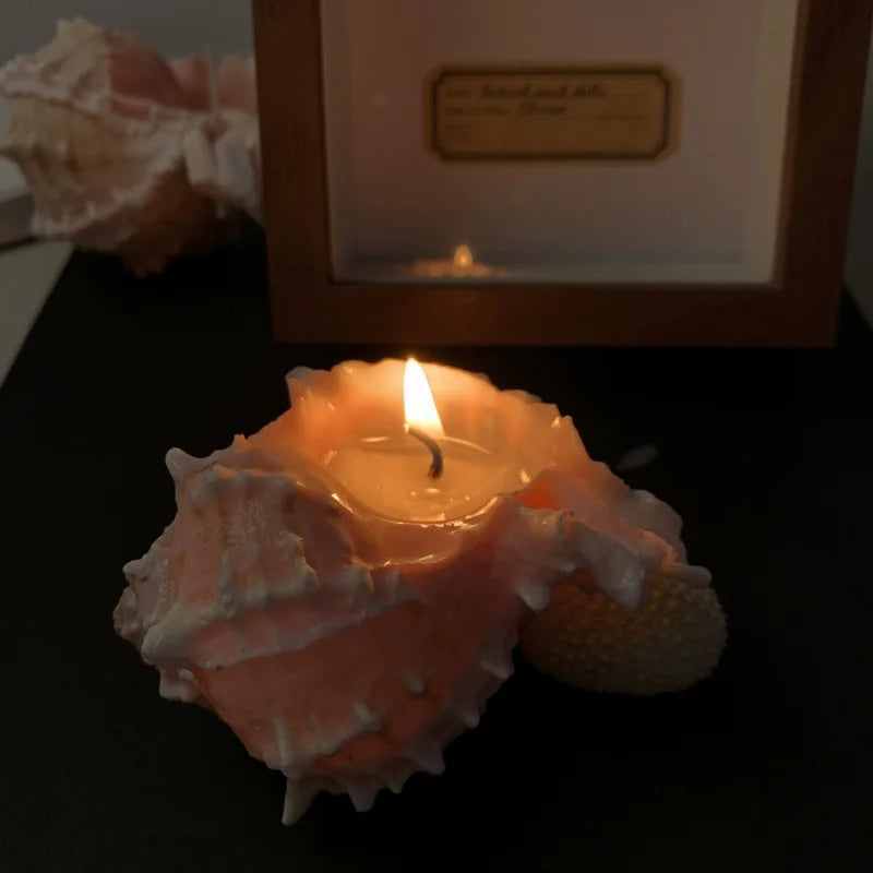 Handmade Conch Scented Candle - Home Decoration Ornaments For Bedroom, Living Room Tabletop Holiday Gifts