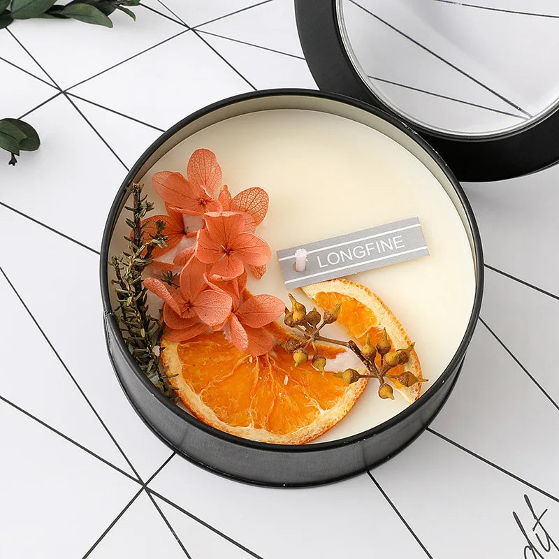 100% Soy Wax Handmade Rose Jasmine Gardenia Aromatherapy Candle Birthday Christmas Immortal Flower Fairy Gift Cup Wax