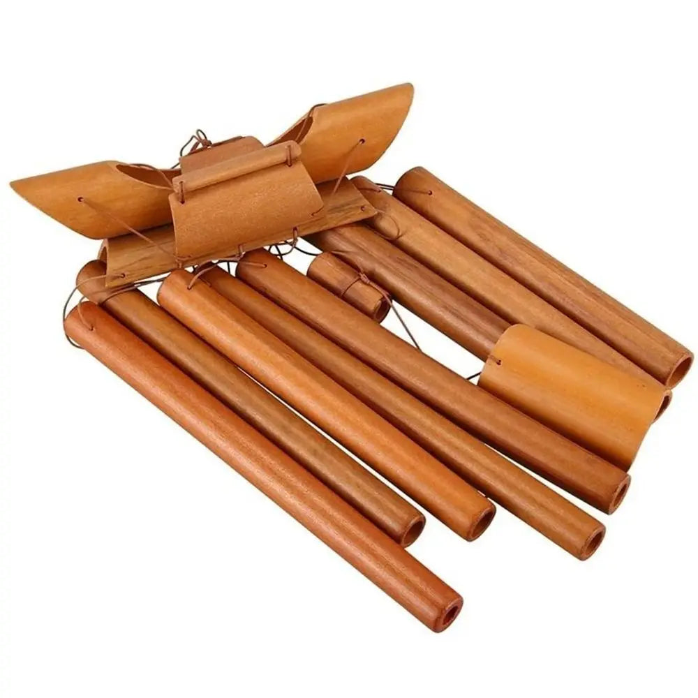 Bamboo Bamboo Wind Chimes New Handmade Pendant Bell Wind Chime Retro Crafts Gift Wall Hanging Windchimes Indoor Outdoor
