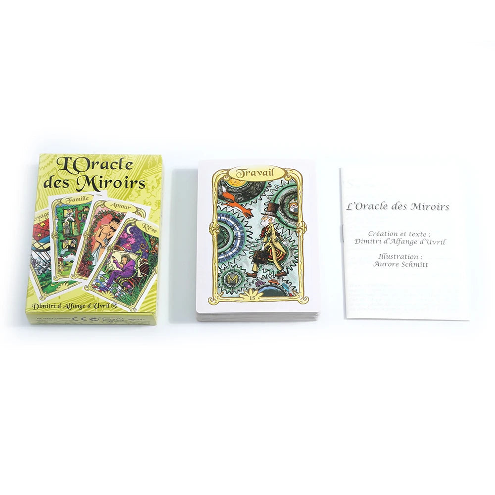 Français Oracle des Miroirs French of Tarot Cards Un Outil Précieux pour la Divination et la Guidance Spirituelle Board Game