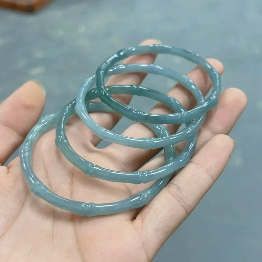 Natural A Blue Knot Bracelet Ascending Jadeite Women'S Jewelry