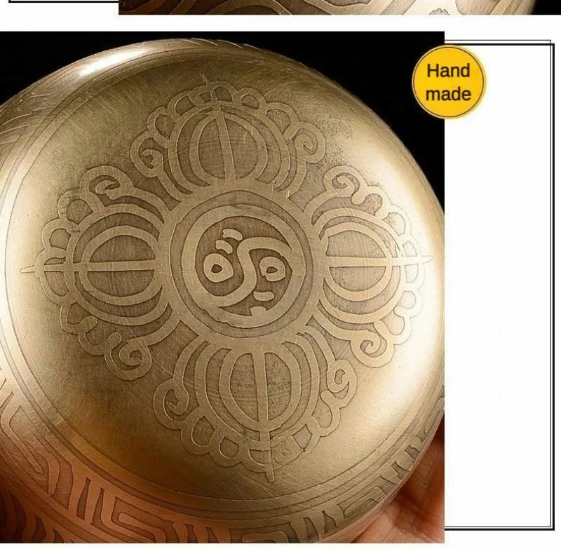 Nepal Singing Bowl Handmade Tibetan Bowls 7 Chakras Original Sound Healing Meditation Massage Yoga Accessories Set Decorative