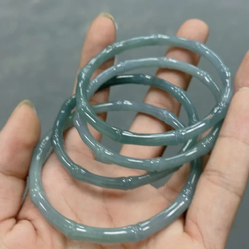 Natural A Blue Knot Bracelet Ascending Jadeite Women'S Jewelry
