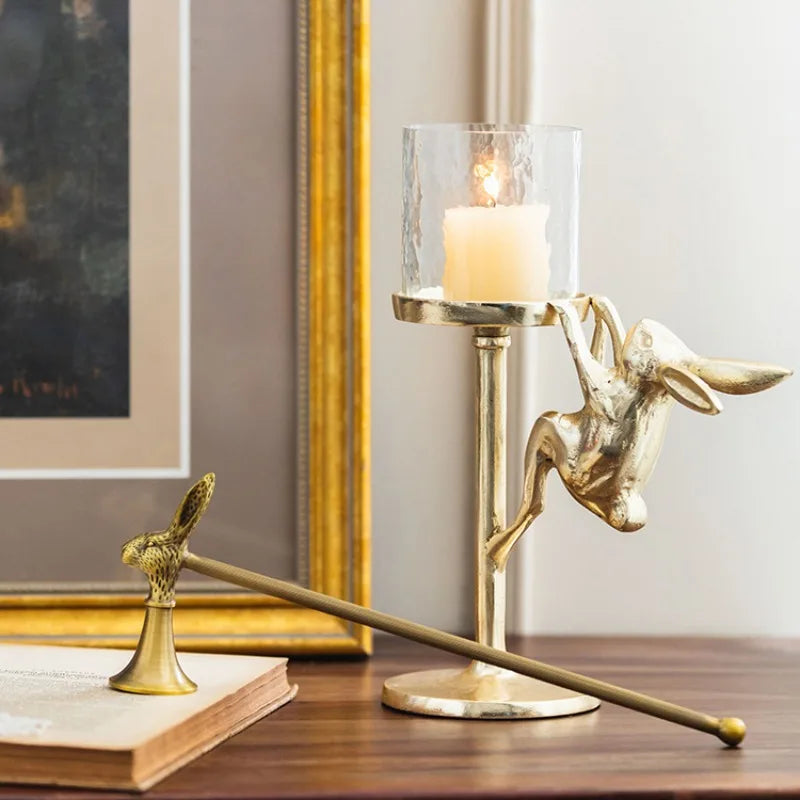 Brass candle extinguisher Retro handheld candle extinguishing cover Aromatherapy candle snuffers Light luxury home decoration