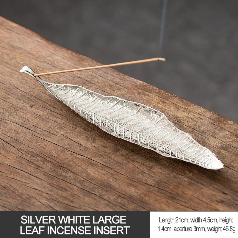 Long Leafs Censer Incense support rods Holder Ash Catcher incense stand Meditation Room Yoga insence burner Accessories XX003