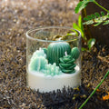 Succulent Cactus Candle | Aromatherapy Succulent Candle | Cactus Shaped Candle | Succulent Decor Candle | Green Cactus Candle |