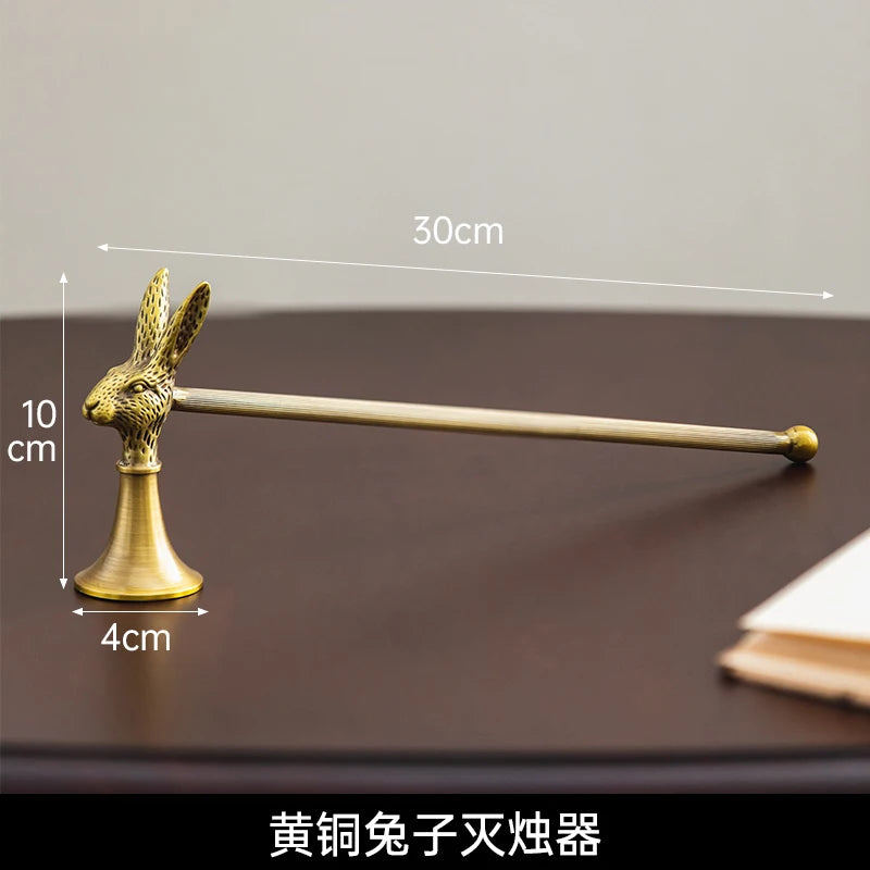Brass candle extinguisher Retro handheld candle extinguishing cover Aromatherapy candle snuffers Light luxury home decoration