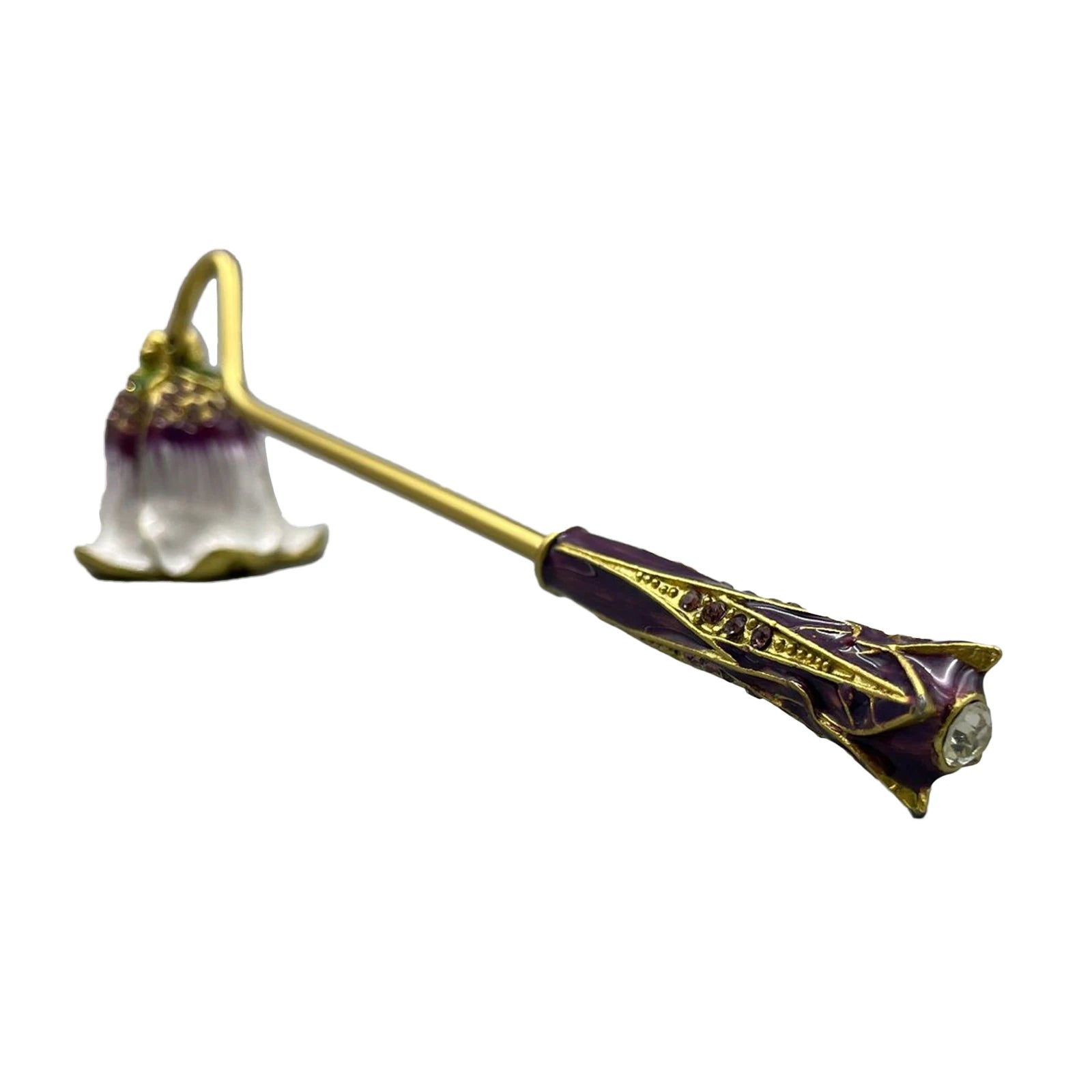 Vintage Flower Candle Snuffer Decorative Candle Extinguisher Flame Safely Long Handle Putting Out Fire Candle Extinguishing Tool