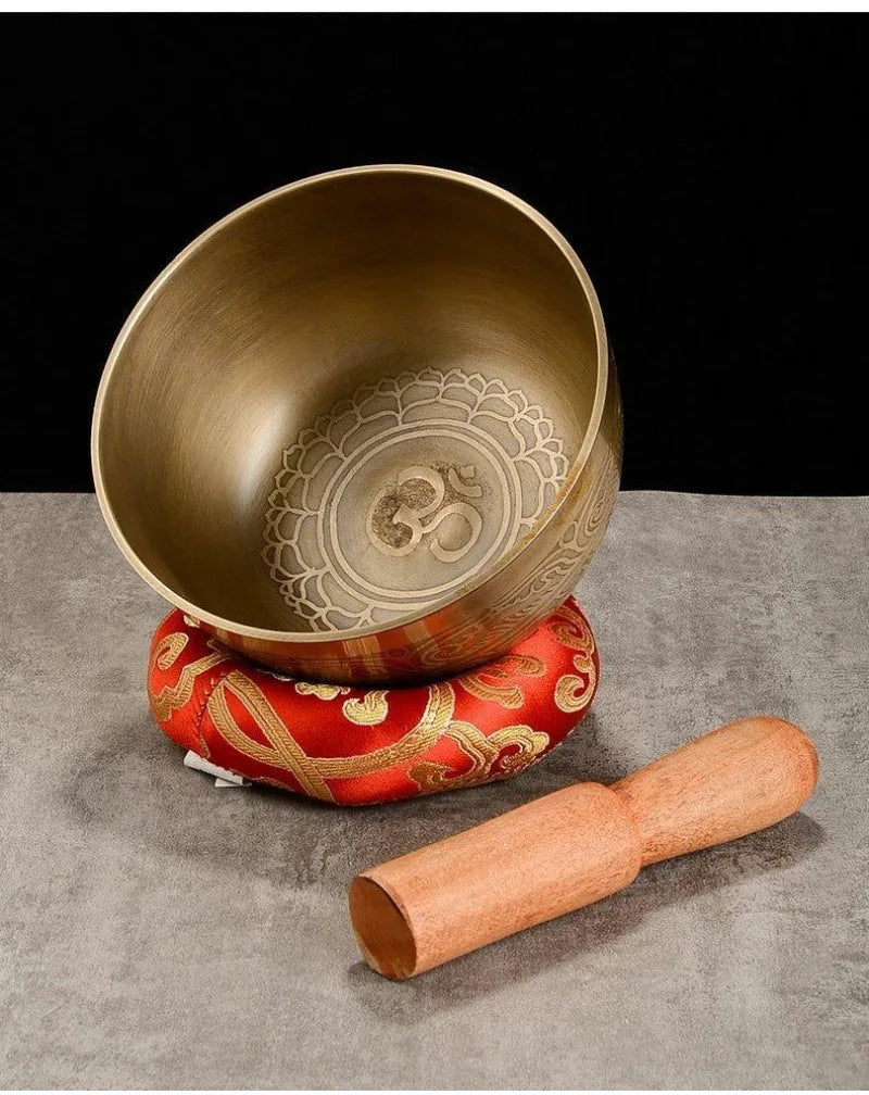Nepal Singing Bowl Handmade Tibetan Bowls 7 Chakras Original Sound Healing Meditation Massage Yoga Accessories Set Decorative