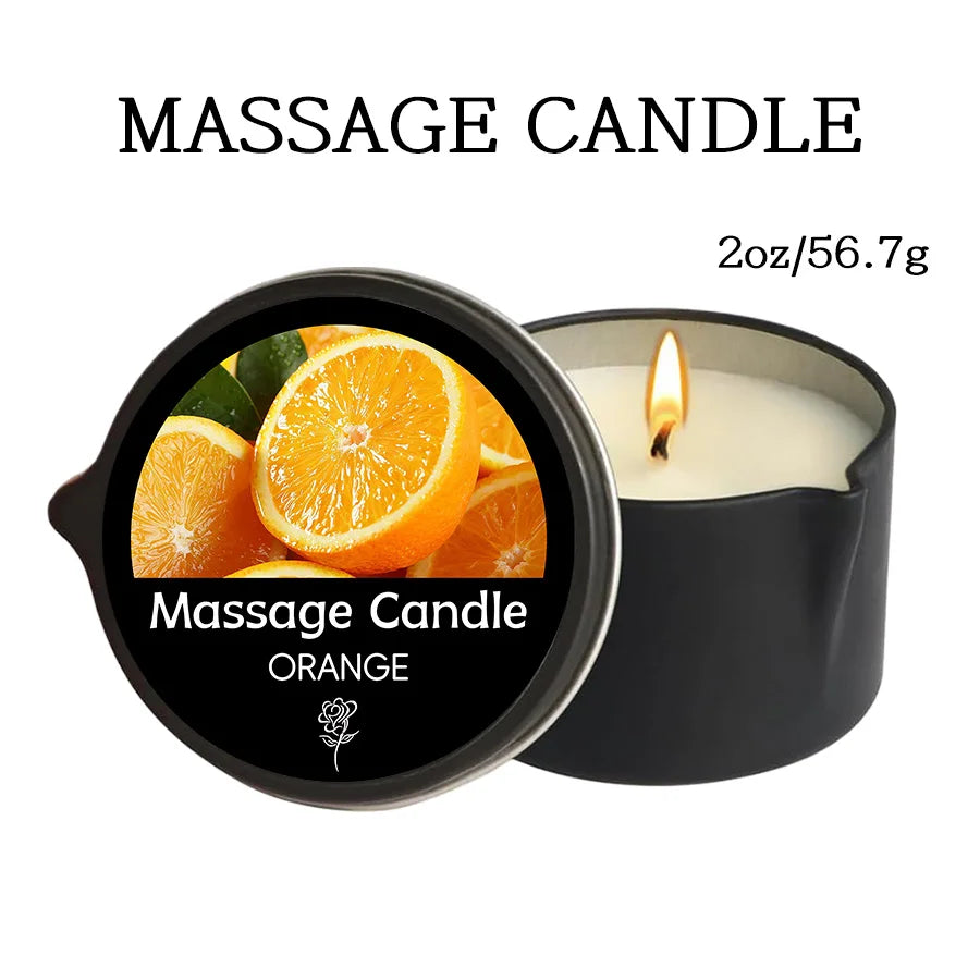 1PC Massage Oil Candles，luxury aromatherapy candles，for Stress Relief and SkinMoisturizing, SM Product Scented Candle Body Oil