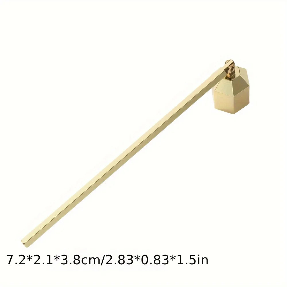 4 Piece Wick Trimmer Snuffer Kit Candle Differ Tray Golden Retro Candlestick Scented Candle Accessories Supplies Craft Ornaments