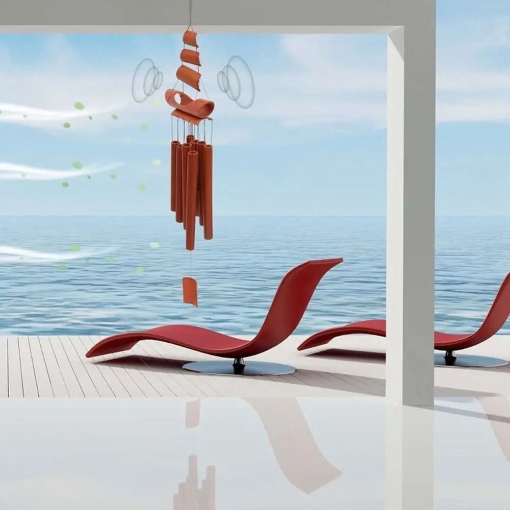 Bamboo Bamboo Wind Chimes New Handmade Pendant Bell Wind Chime Retro Crafts Gift Wall Hanging Windchimes Indoor Outdoor